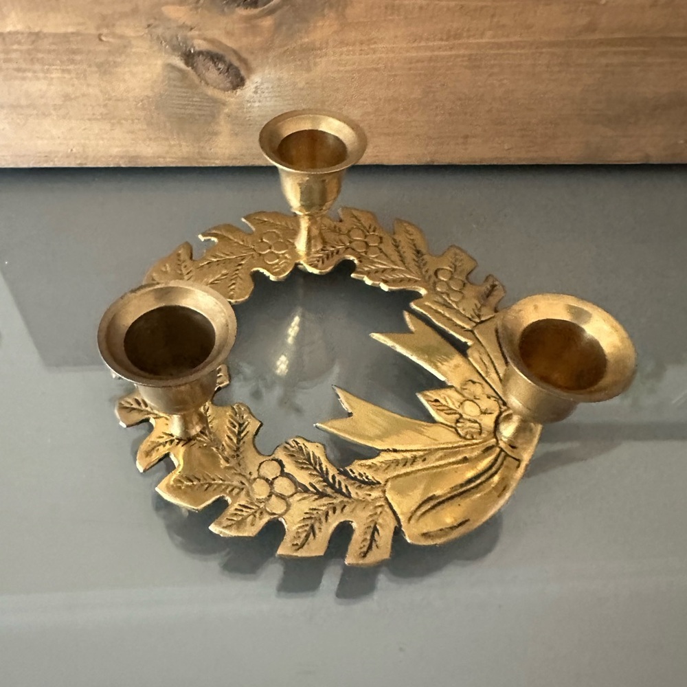 Vintage Brass Candleholder